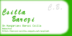 csilla barczi business card